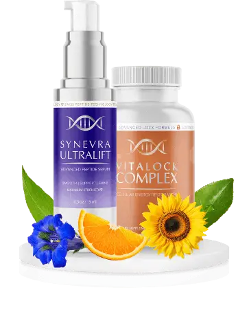 Synevra Ultra Lift bottle — collagen and hyaluronic acid skin tightening supplement