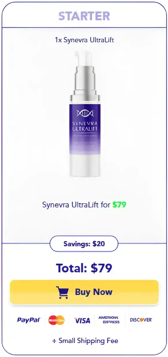 One bottle starter pack of Synevra Ultra Lift collagen supplement