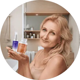Verified customer Patricia L. sharing her Synevra Ultra Lift skin results